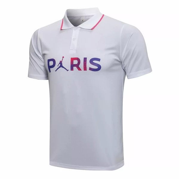 Polo Paris Saint Germain 2021-2022 Bianco Porpora
